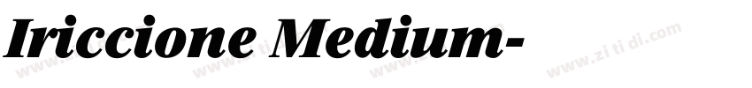 Iriccione Medium字体转换
